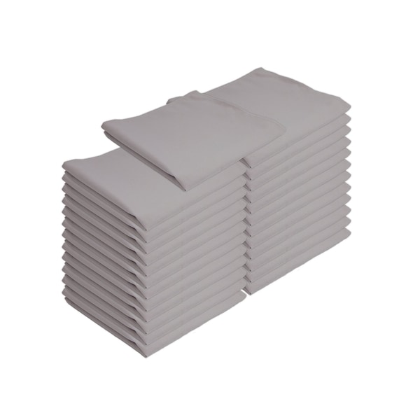 Monarch Brands Mariposa Poly Spun Napkin 20x20 Light Gray - (25pk) NAP-GREY-SPUN - main